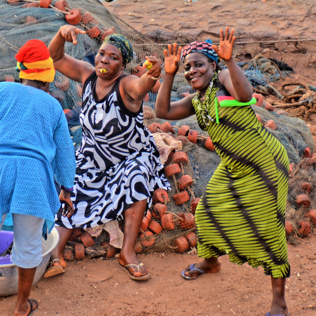 Peopl at Elmina Castle, Ghana, West Africa by Remo Kurka